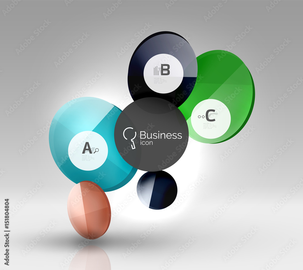 Vector circle infographics Vector circle infographics
