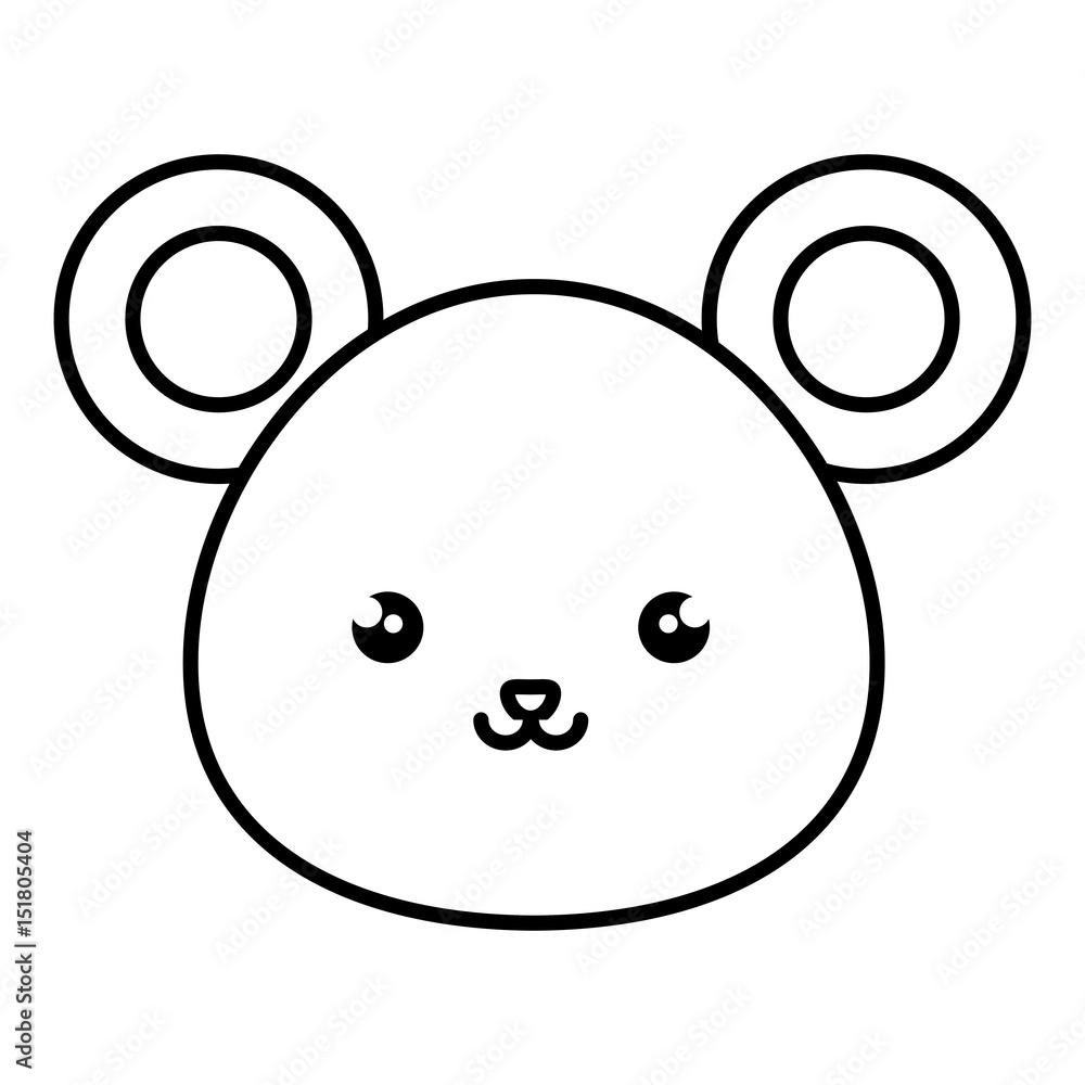 cute and tender mouse kawaii style vector illustration design cute and tender mouse kawaii style vector illustration design