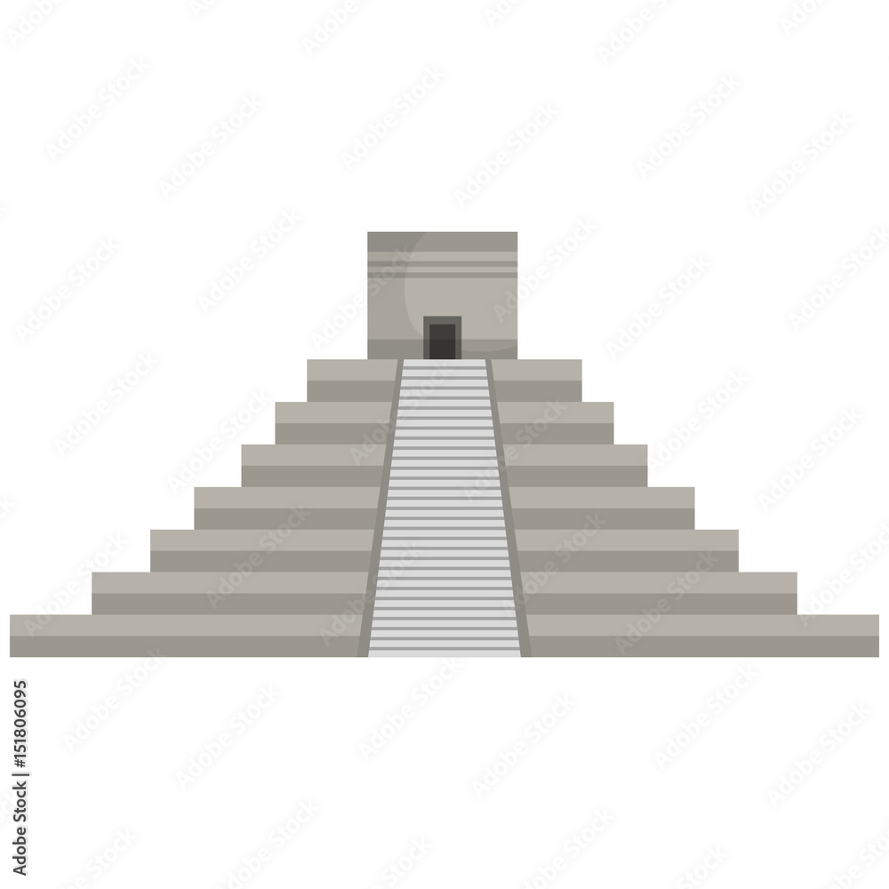 mayan pyramid isolated icon vector illustration design mayan pyramid isolated icon vector illustration design