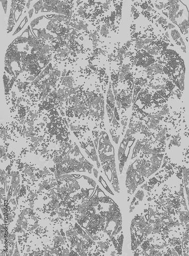 Texture trees wallpaper for interior design