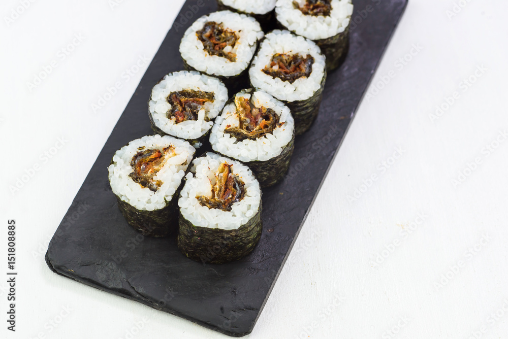 Smoked Eel Sushi Roll Maki Smoked Eel Sushi Roll Maki