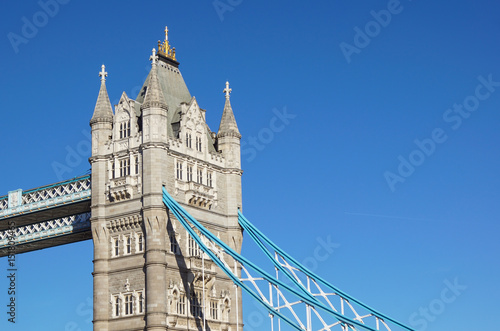 Tower Bridge detail in London, UK