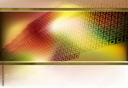 Abstract template with perspective technologic layout