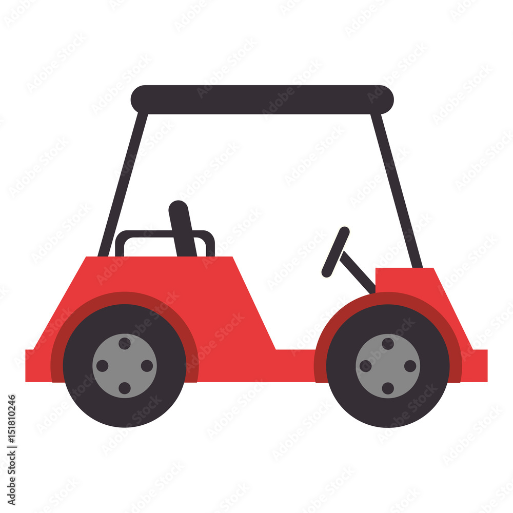 golf car isolated icon vector illustration design