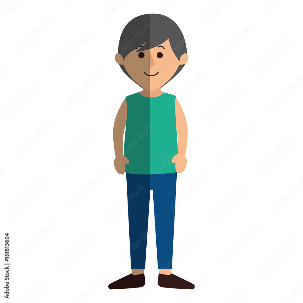 young father avatar character vector illustration design