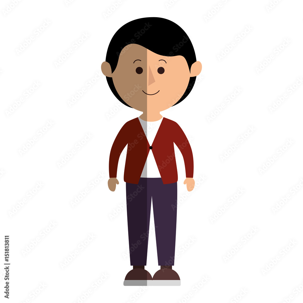 young father avatar character vector illustration design