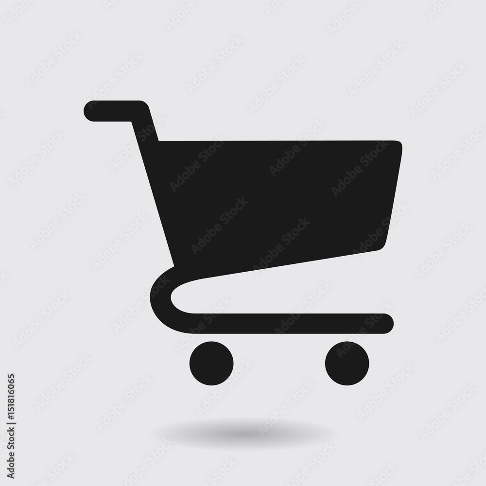 Flat icon of shopping chart. Add a product to the cart. Flat icon of shopping chart. Add a product to the cart.
