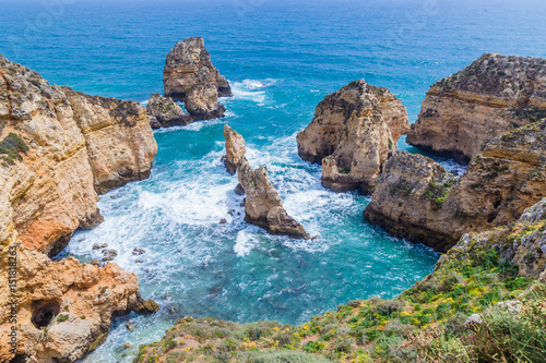 Ponta da Piedade cliffs near Lagos, Algarve, Portugal