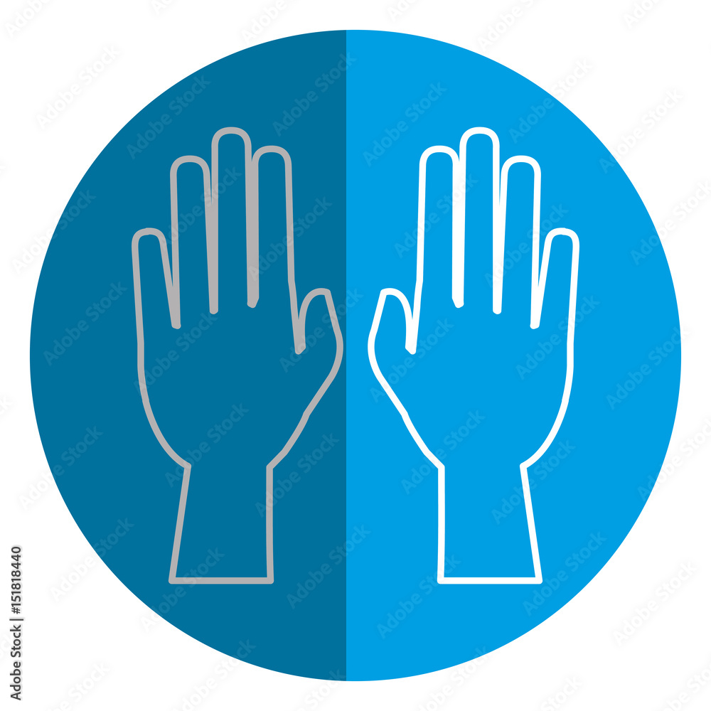 hands human raised icon vector illustration design hands human raised icon vector illustration design