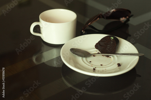 Simple breakfast or coffee break in morning