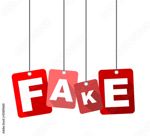 Red vector flat design background fake. It is well adapted for web design.