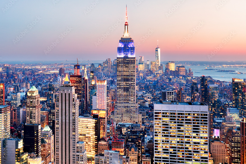 Obraz premium Nowy Jork - panoramę Manhattanu