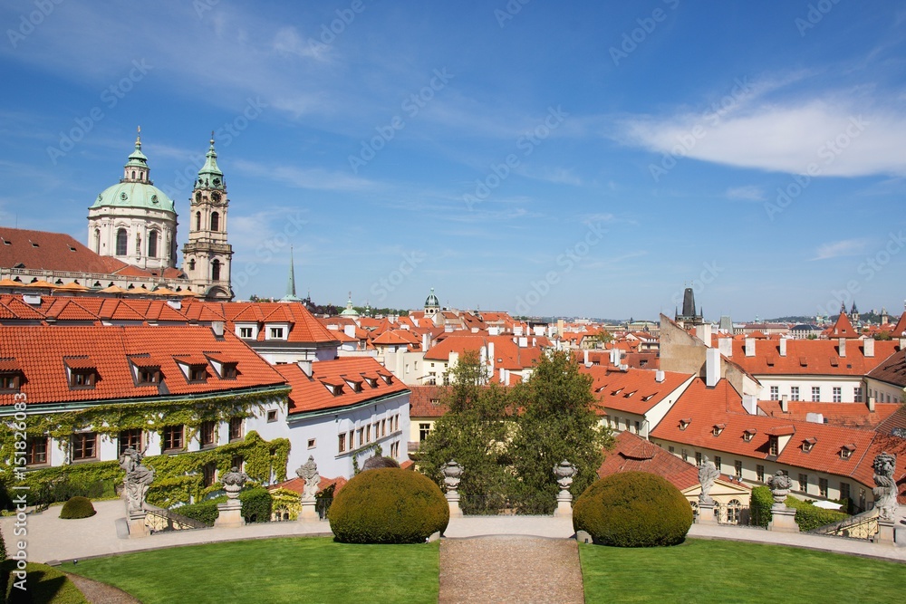 View from the Vrtba Garden (Vrtbovská zahrada), Lesset Town, Prague