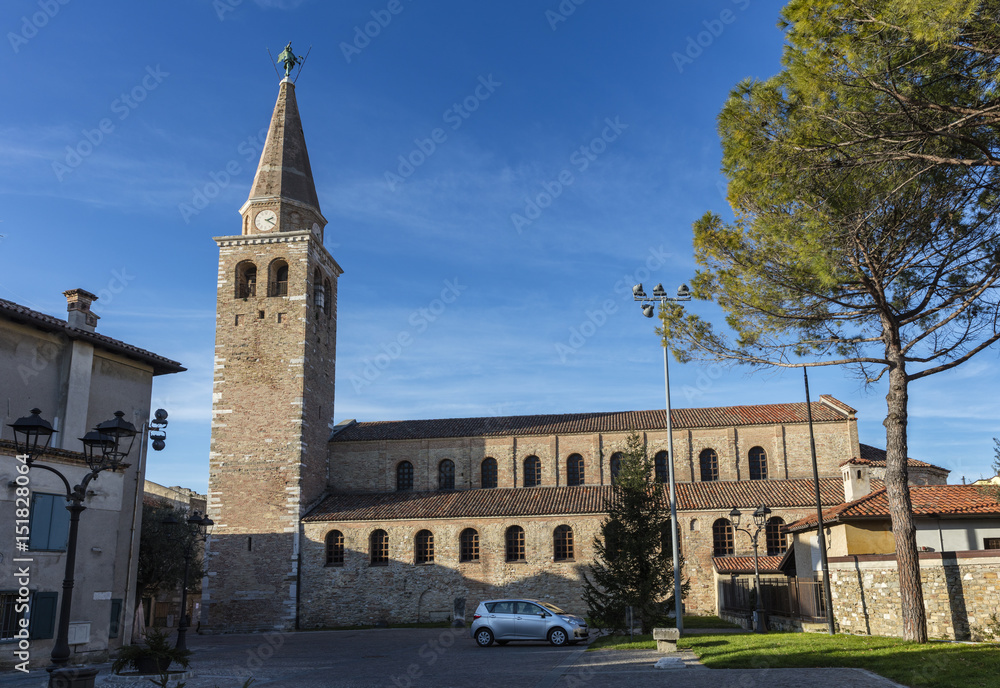 Early christian basilica of St. Eufemia in Grado, Friuli, Venezia Giulia