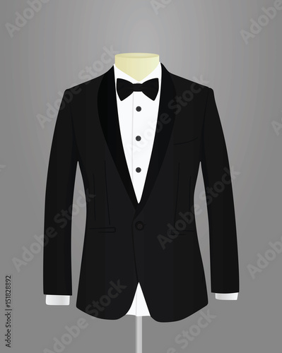 Men tuxedo vector