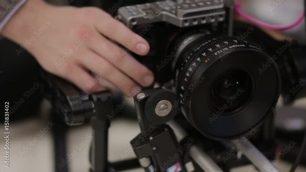 Camera and Lens on Gimbal