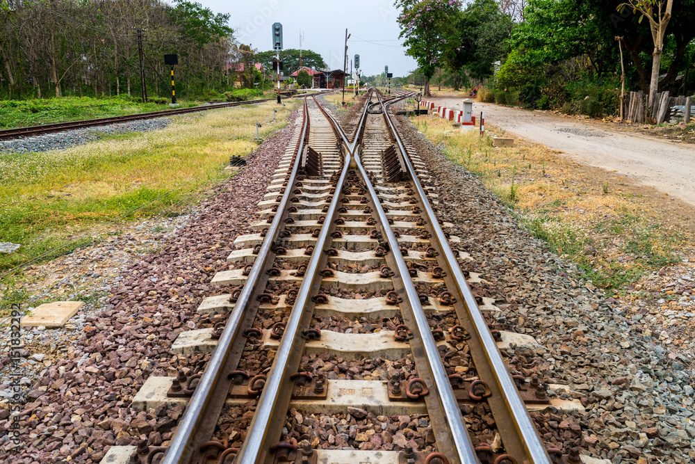 Railroad Track split .