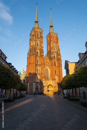 Gothic cathedral of St. John in Wroclaw, Poland