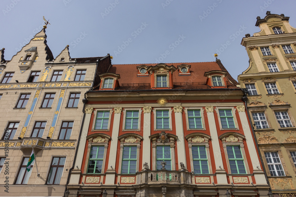 Typical buildings of Wroclaw, Poland