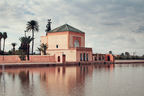 Antico palazzo di Menara a Marrakech in Marocco