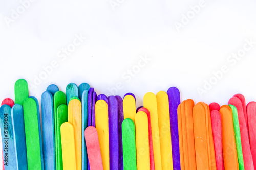 wood plate colorful background