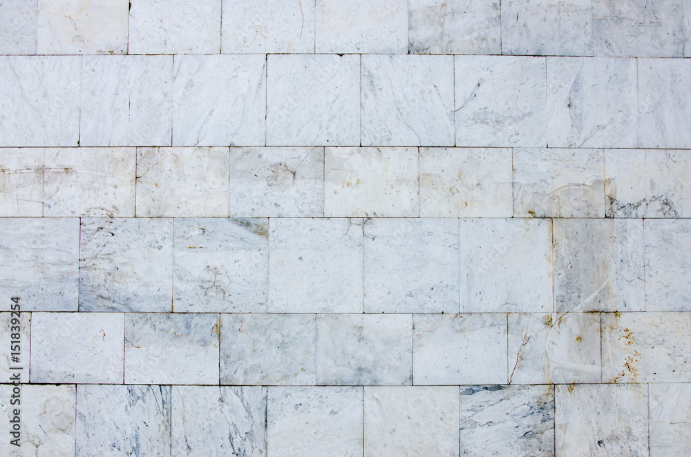 Naklejka premium White bricks wall