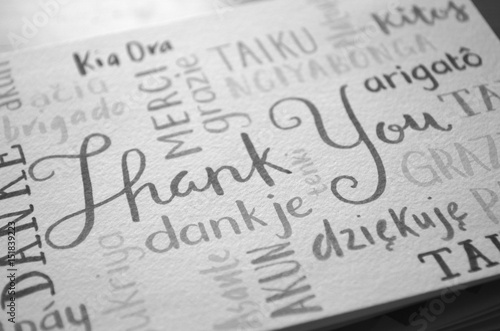 THANK YOU Hand Lettering Card