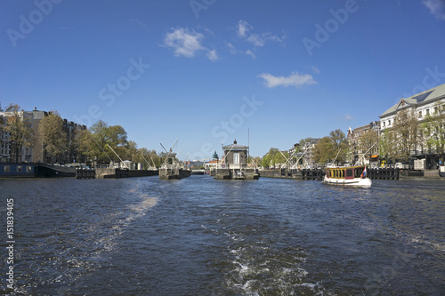 Canal and canalhouses in Amsterdam in the Netherlands