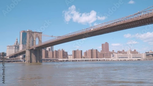 Amazing Brooklyn Bridge in New York - view from Brooklyn