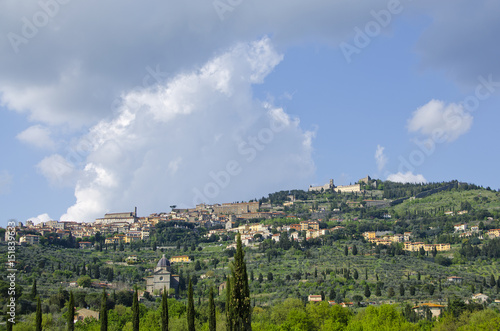First View of Cortona  Italy