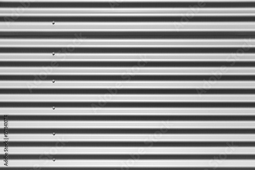 Canvas Print Gray corrugated metal wall texture