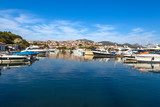 The island of Sardinia, Italy. Boats and yachts in Porto Rotondo