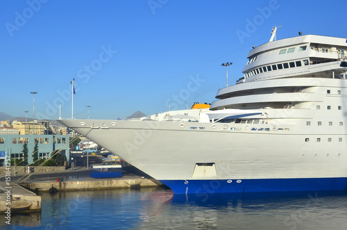 Cruise liner in a port. Greece, Heraklion