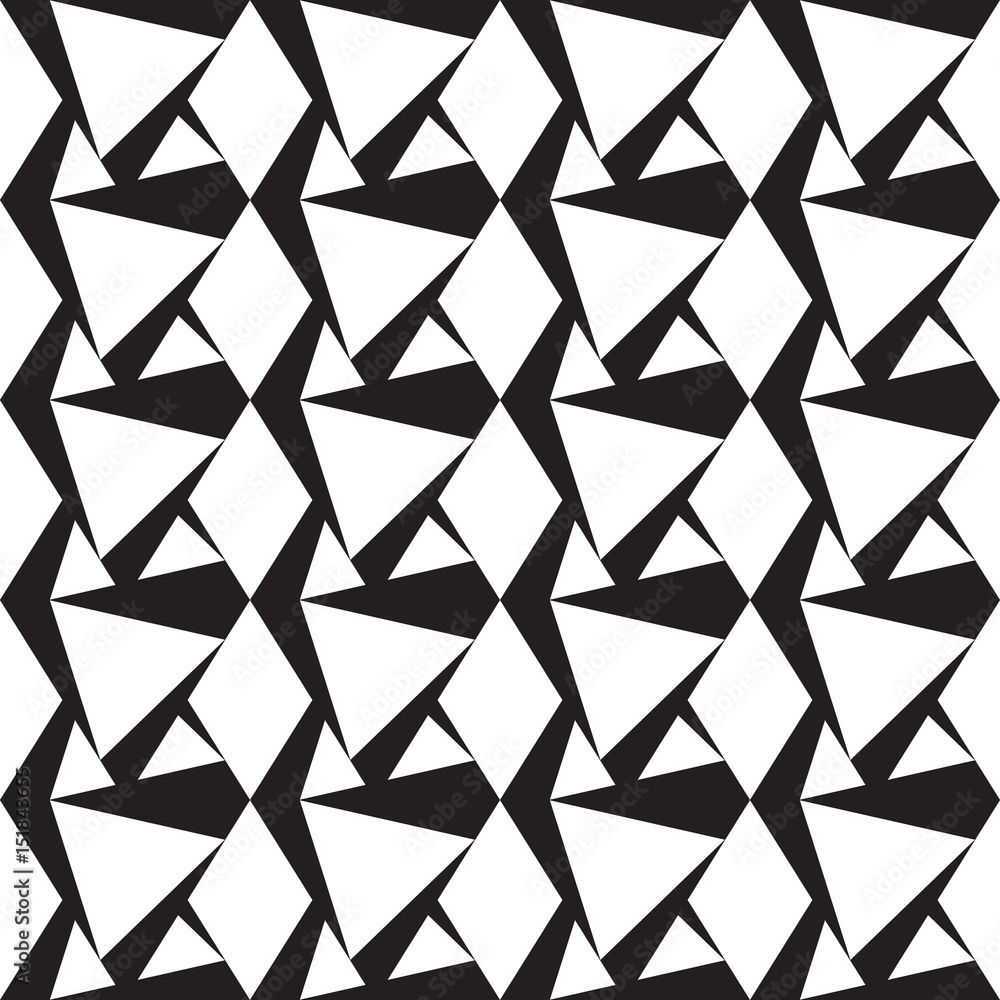 Black and white geometric background, seamless abstract vector pattern Black and white geometric background, seamless abstract vector pattern