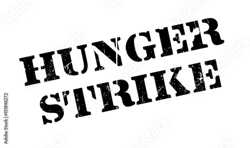 Hunger Strike rubber stamp. Grunge design with dust scratches. Effects can be easily removed for a clean, crisp look. Color is easily changed.