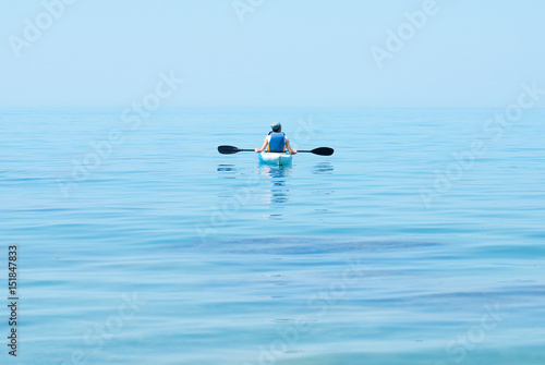 Kayak Water Sport - Kayaking on the Sea - Active Healthy People