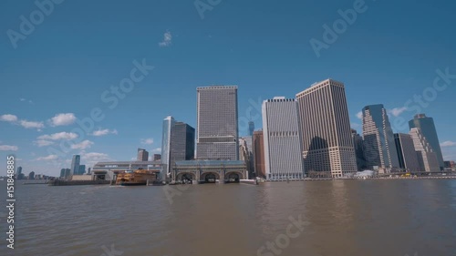 The skyline of Manhattan Downtown
