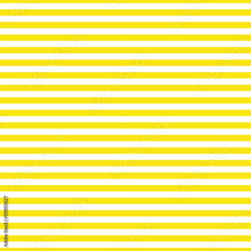 Horizontal yellow stripes on a white background. Trendy pattern with a marine theme. Geometric background. Seamless vector illustration for web banners, print on fabric, paper. Modern ornament sailor