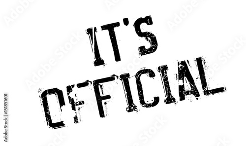 It s Official rubber stamp. Grunge design with dust scratches. Effects can be easily removed for a clean, crisp look. Color is easily changed.