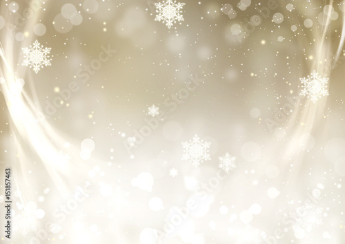 Elegant Christmas background with sparkling snowflakes
