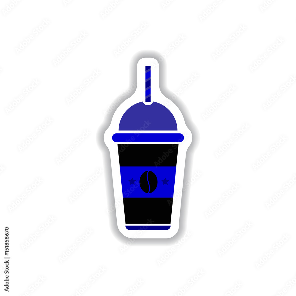 Label Frames and badges vector icon design collection coffee emblem coffee to go
