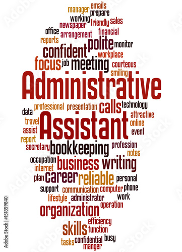 Administrative Assistant, word cloud concept 5