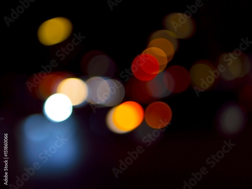 Neukoelln city light bokeh - abstract blurred background © vdw images