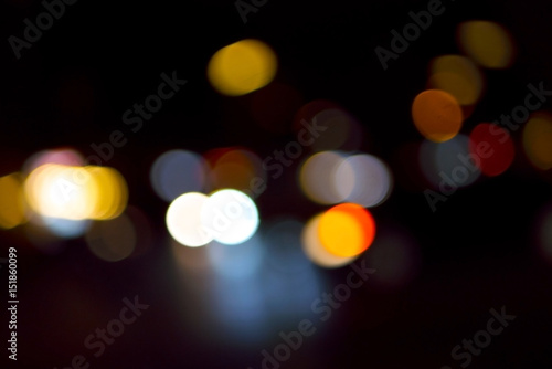 Neukoelln city light bokeh - abstract blurred background