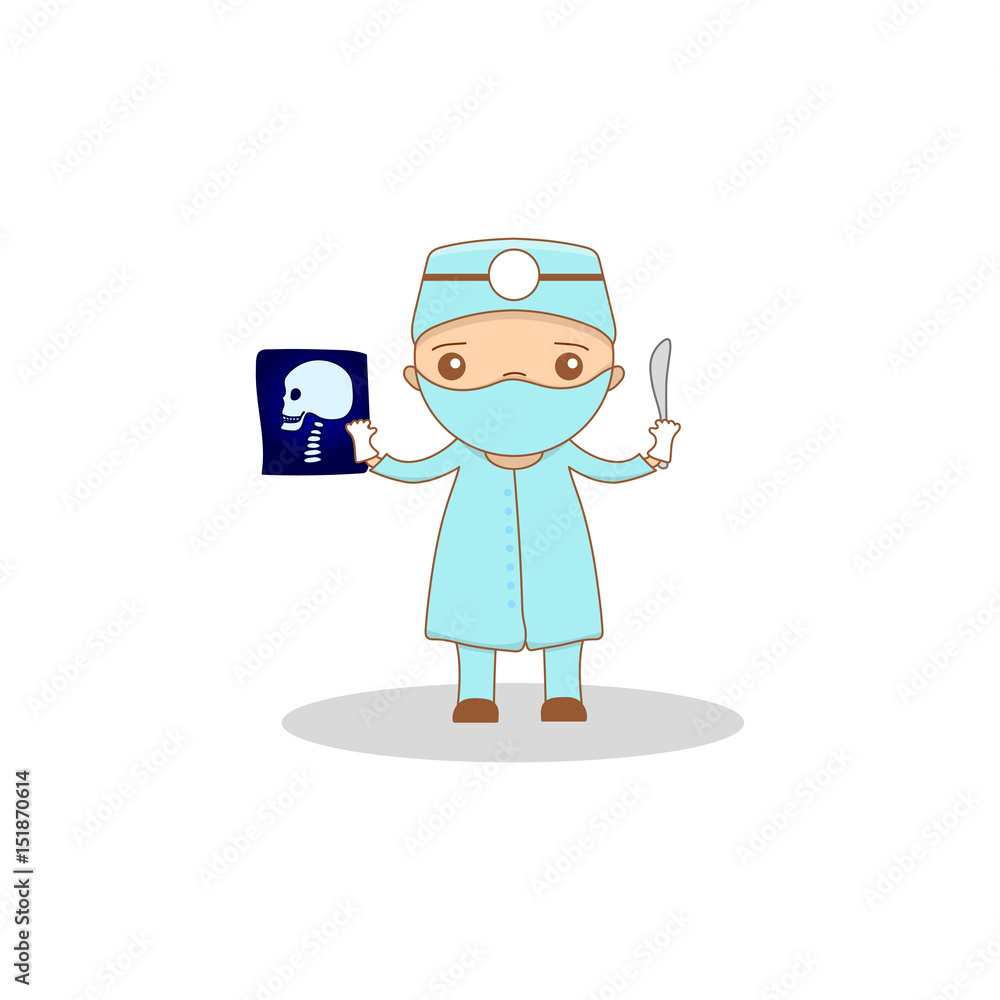 Cute cartoon doctor Cute cartoon doctor