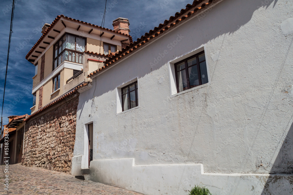 Houses in Sucre, Bolivia