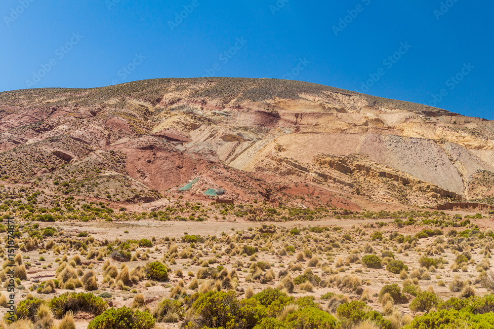 Mining area on bolivian Altiplano