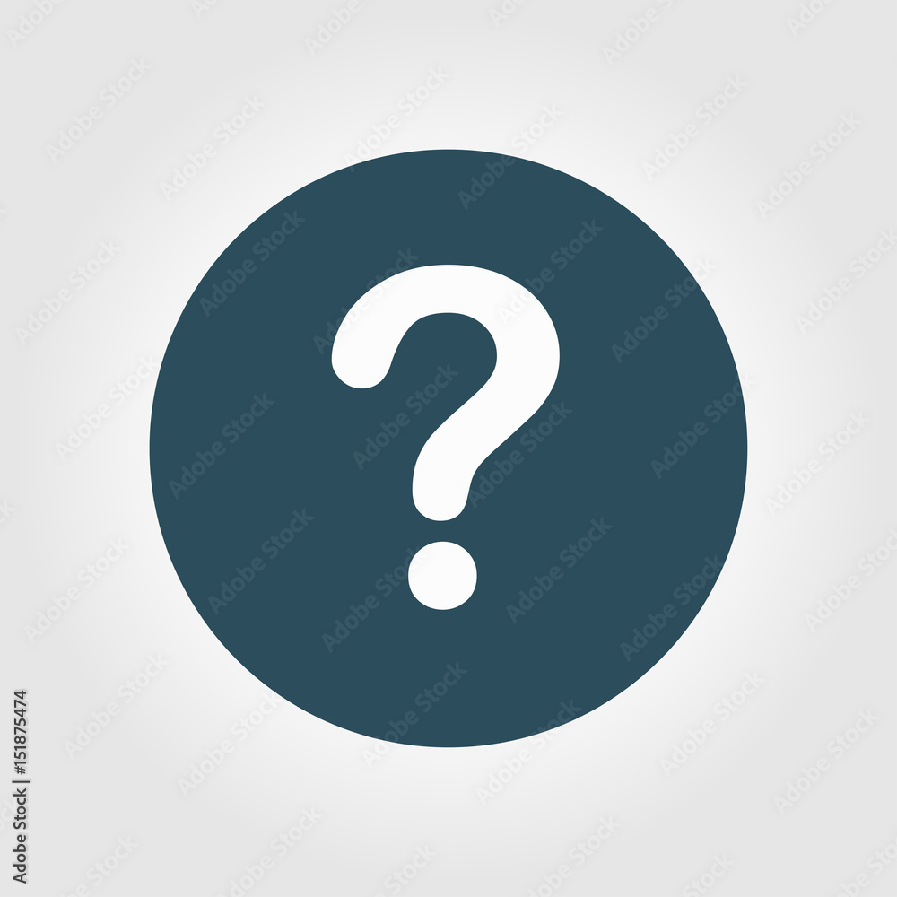 Question mark sign icon. Help symbol. FAQ sign. Flat design style. Question mark sign icon. Help symbol. FAQ sign. Flat design style.