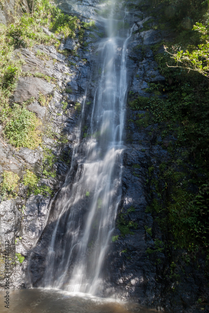 Waterfall near Coroico in Yungas mountains, Bolivia