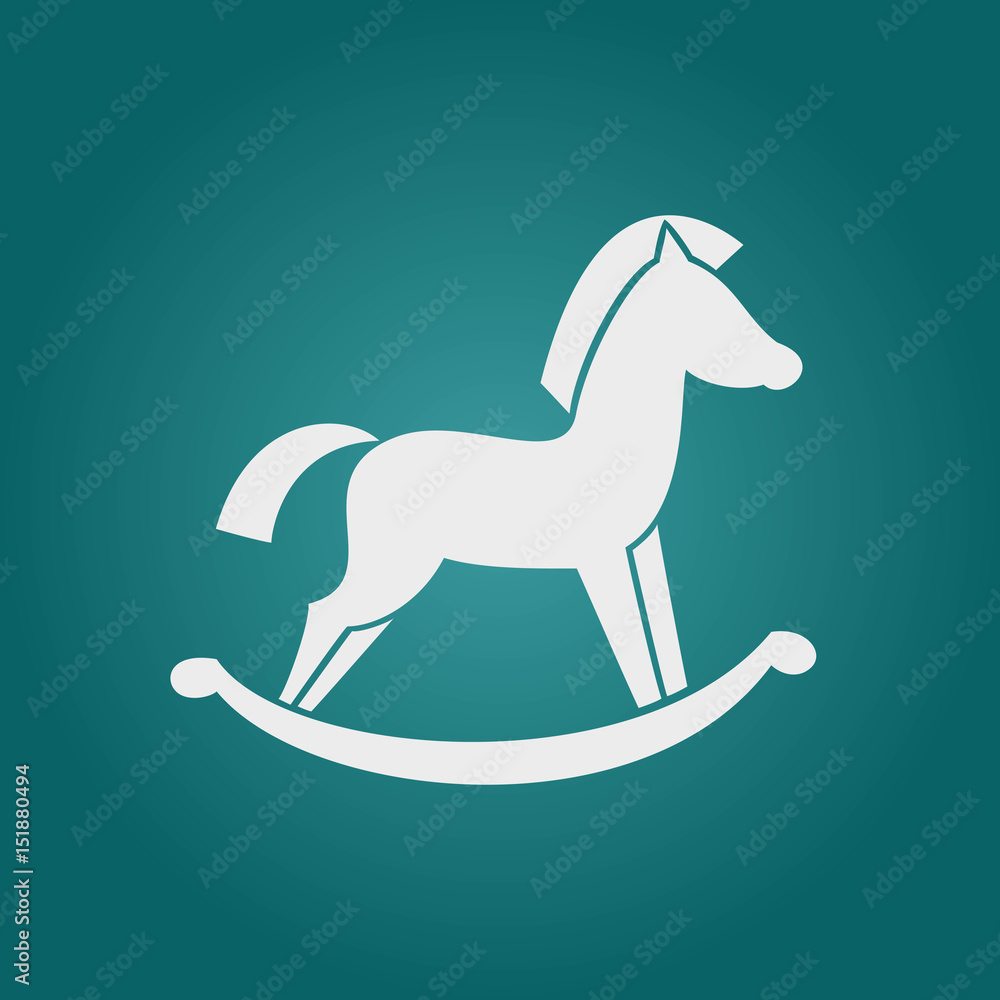 Horse toy icon. Vector illustration. Horse toy icon. Vector illustration.